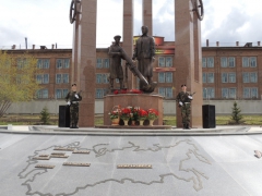 В Красноярске открыли новый мемориал в честь 70-летия Победы