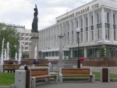 Замена уличной мебели в сквере возле здания Красноярского краевого суда, Красноярск
