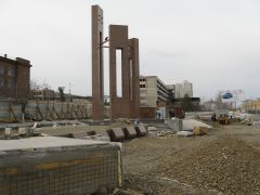 Продолжается строительство мемориального комплекса в честь 70-летия Победы.