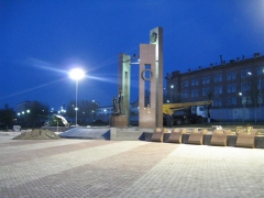 Возведение мемориального комплекса в честь 70-летия Победы входит в завершающую стадию.
