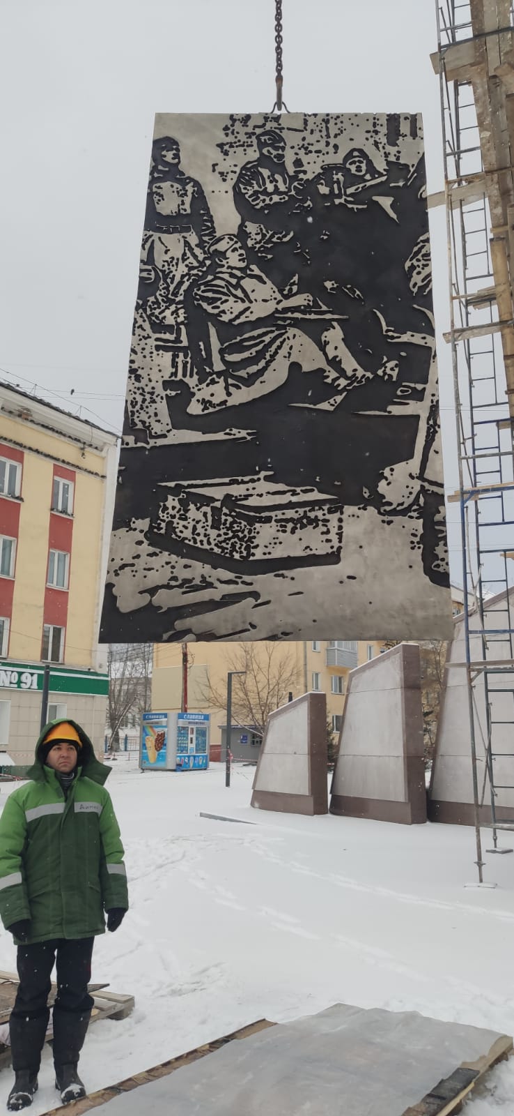 Бронзовые панно для стелы Трудовой славы города Красноярска