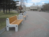 Замена малых архитектурных форм на Площади Победы в Красноярске
