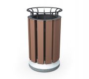 Урна для мусора уличная U11 (У11) с бетонными элементами